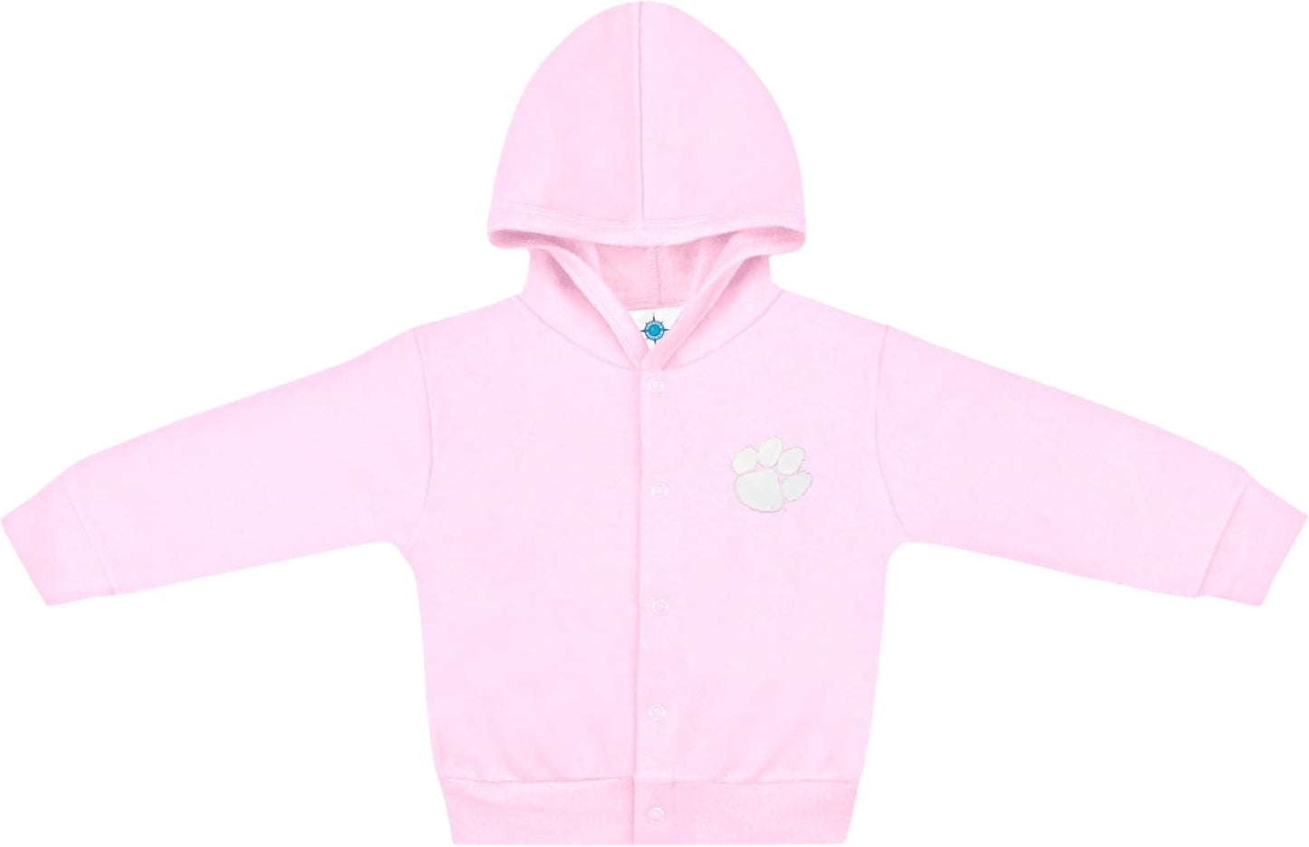 Creative Knitwear College Baby Snap Hooded Jacket - Team Logo, Multiple Colors, for Boys & Girls, (0-24 Months)