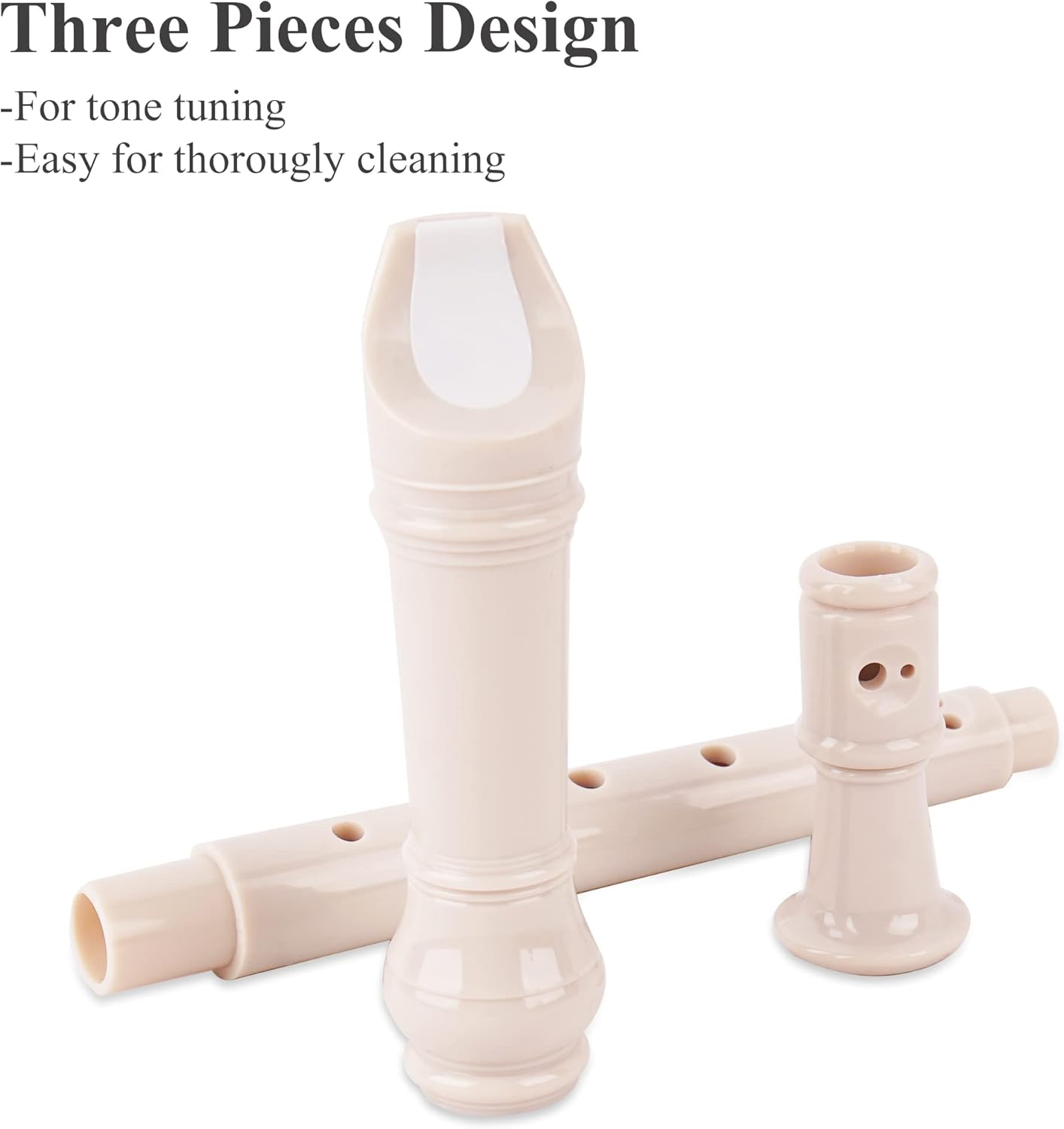 Recorder Instrument for Beginner Kids Adults,8-Hole Soprano Descant Recorder Music Flute with with Cleaning Rod & Leather Case For School Student Home Entertainment(2-Gold Leaf)