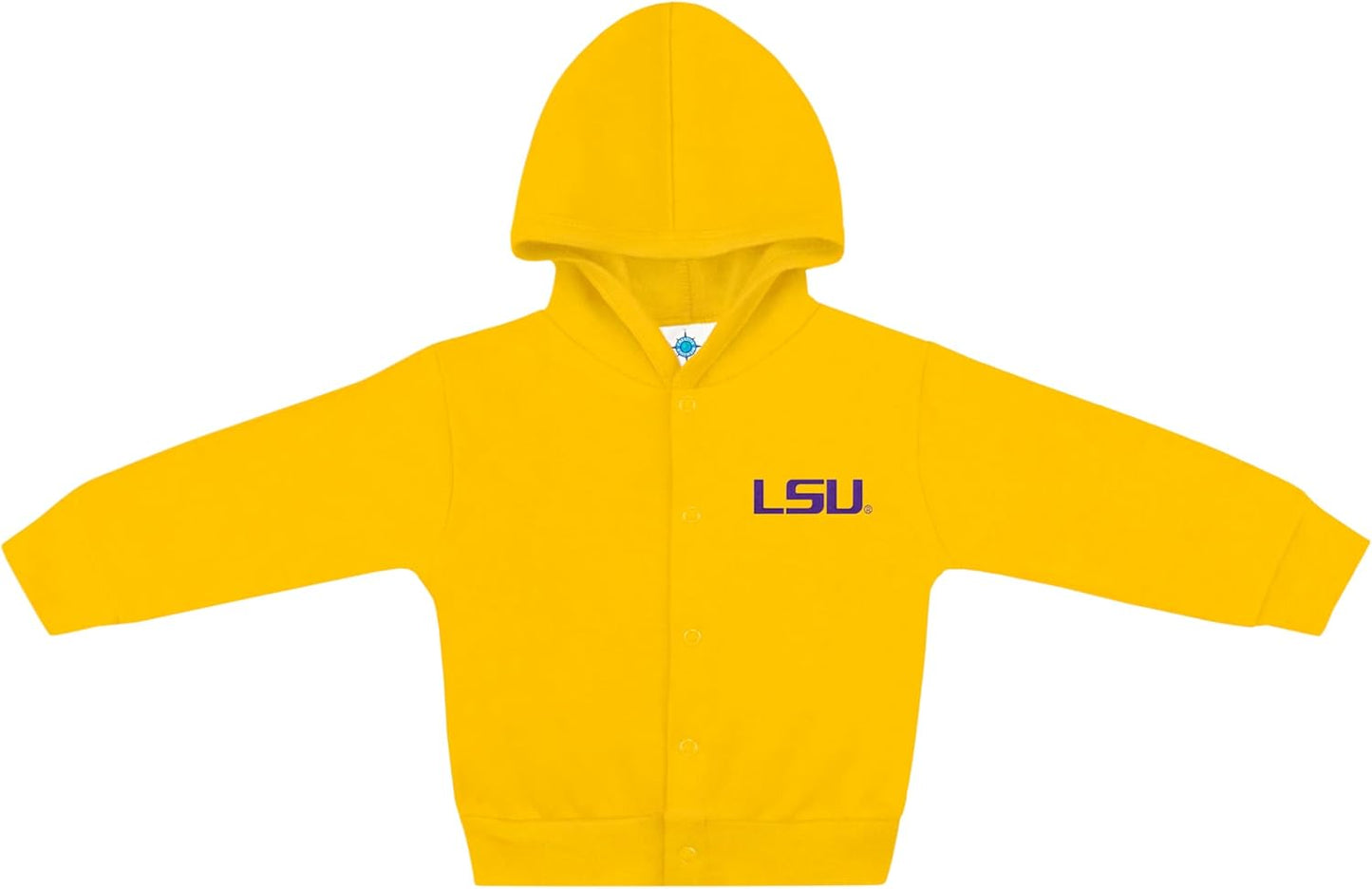 Creative Knitwear College Baby Snap Hooded Jacket - Team Logo, Multiple Colors, for Boys & Girls, (0-24 Months)