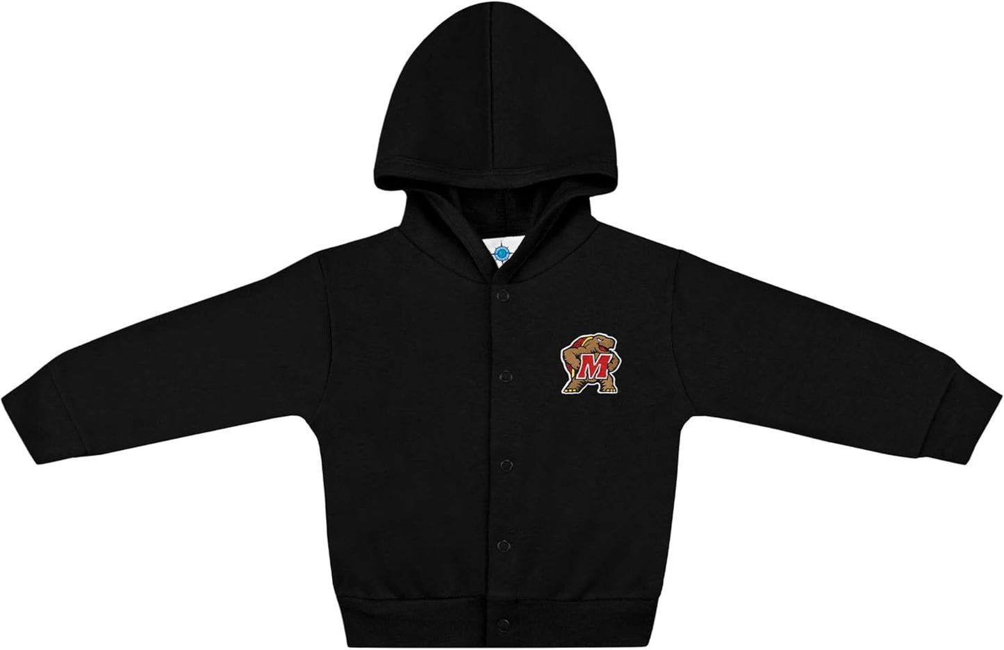 Creative Knitwear College Baby Snap Hooded Jacket - Team Logo, Multiple Colors, for Boys & Girls, (0-24 Months)