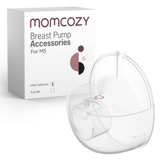 Momcozy Milk Collector Only Compatible with Momcozy M5 NOT for Others. Original M5 Breast Pump Replacement Accessories, 1 Pack