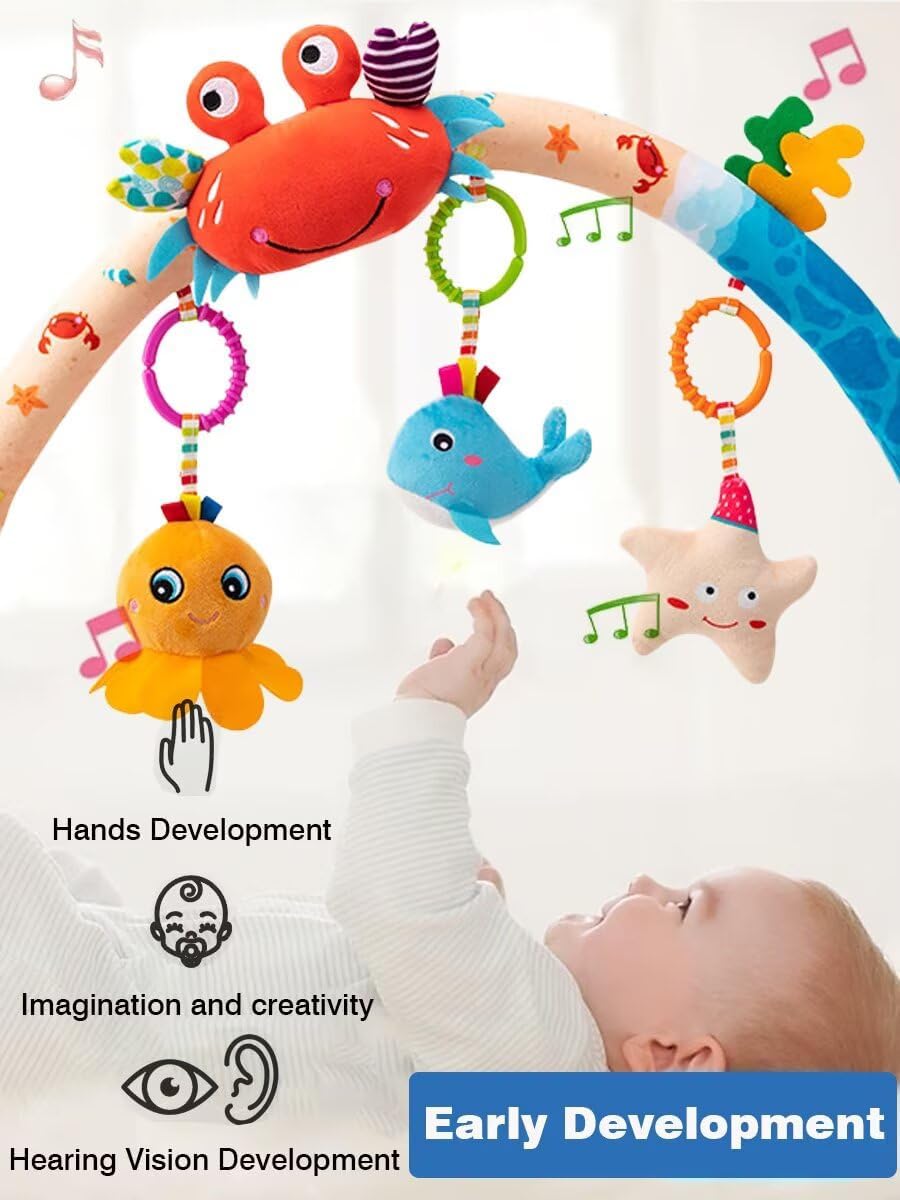 Pau1Hami1ton Baby Stroller Arch Toys, Car Seat Toys,Baby Gifts.S-19(Fish)