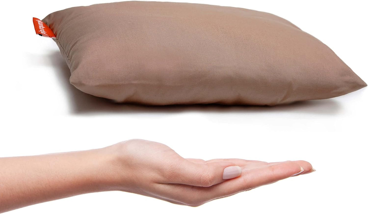 Pipsqueak Microfiber Pillow - Small, Mini, Tiny - 11 x 7 in - Perfect for Travel, Cars, Airplanes, Camping, Dogs, Toddlers, Kids, Lumbar, Knees and Neck - Ages 2 Yrs and Up