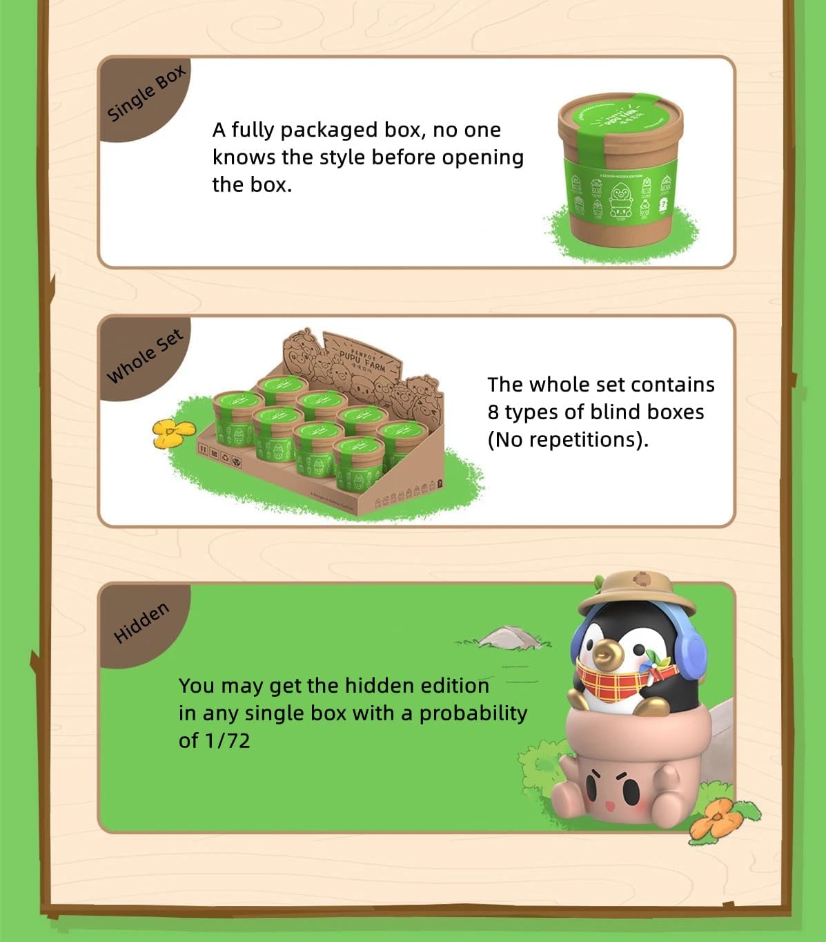 Penpot Hugging Vegetable Series Blind Box Figures 1PC Random Design Box Toys for Modern Home Halloween Decorations Indoor, Collectible Toy Set for Desk Accessories