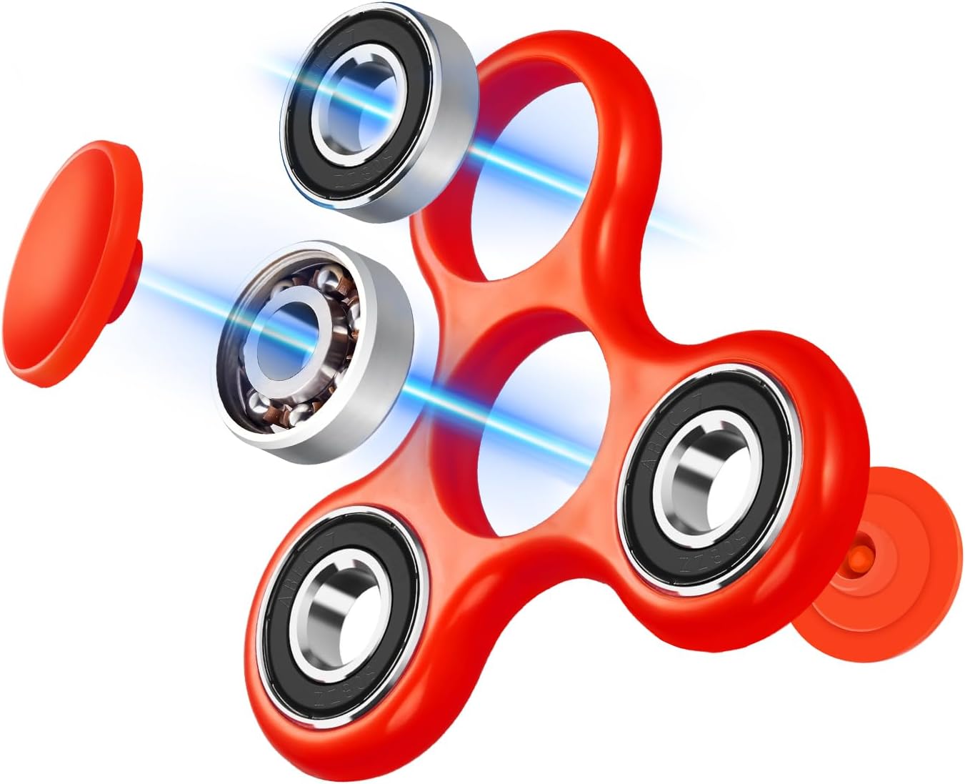 SCIONE Fidget Spinner Toy 1 Pack, Stress Anxiety Relief Sensory Fidget Toys for Kids Adults, Cool Fidget Spinners for ADHD Autism Birthday Gifts Stocking Stuffers Classroom Prizes for Boys Girls