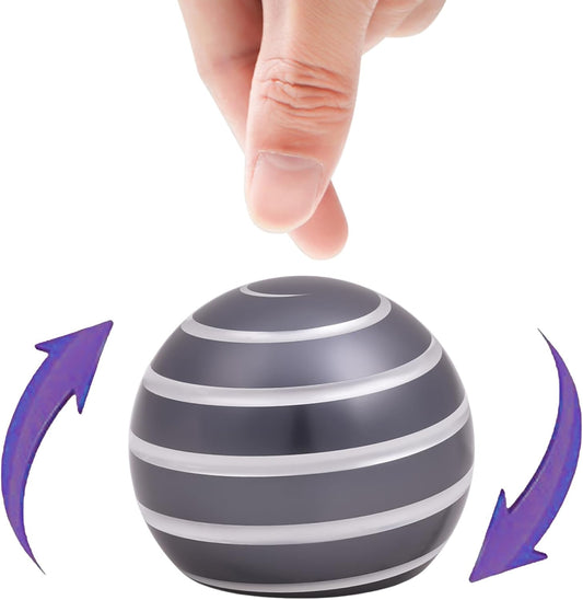 Desk-Toys for Fidget Kinetic-Cool-Gadgets: Cool-Stuff for Kid Children Teen Adult, Optical-Illusion Toy for Office School Home Women Men Christmas Stress-Relief-Gifts 180 Seconds Spinning