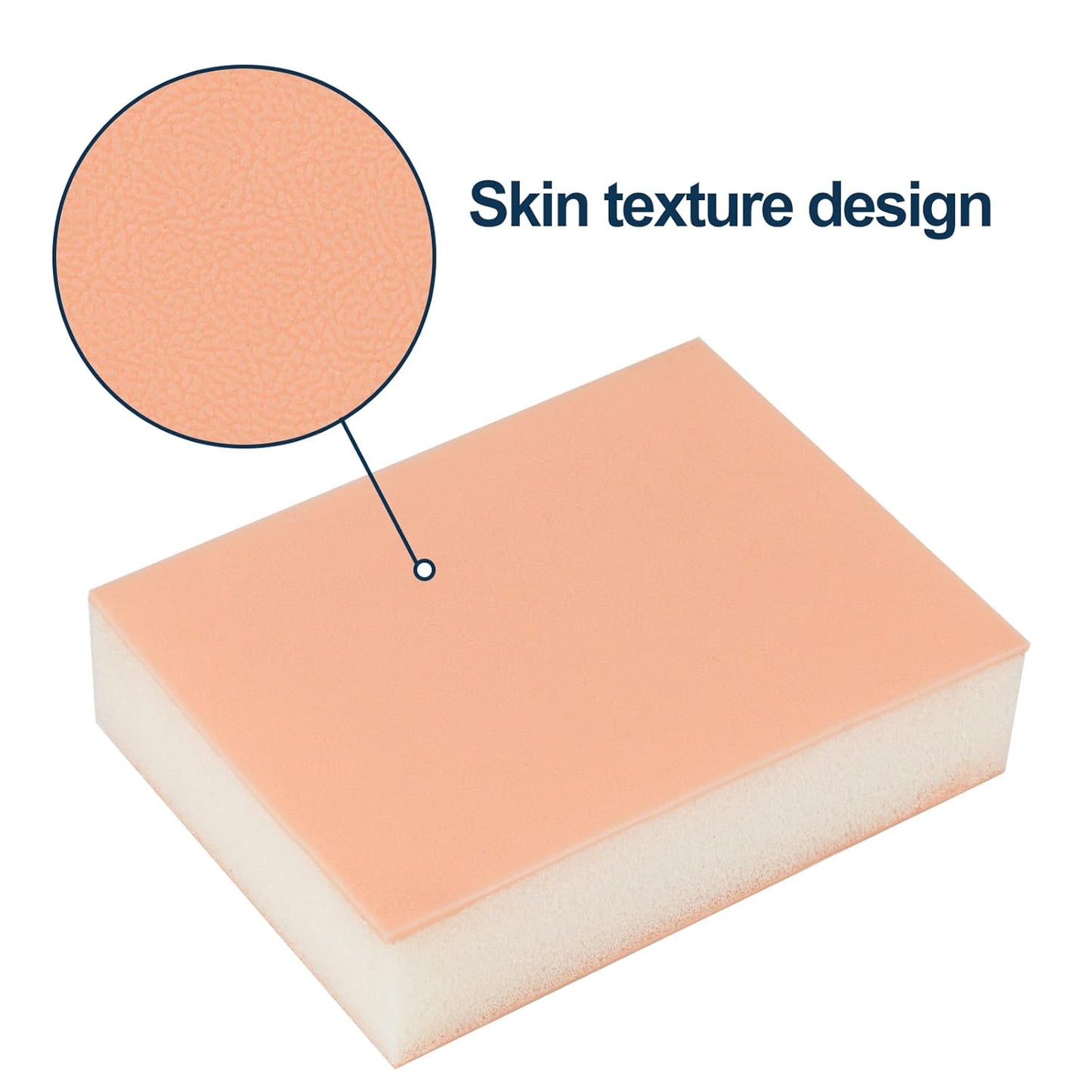 Injection Pad for Nursing Students, Injection Teaching Model with Absorbent Sponge, Subcutaneous Injection Training Pad for Medical Student(Training Use Only)