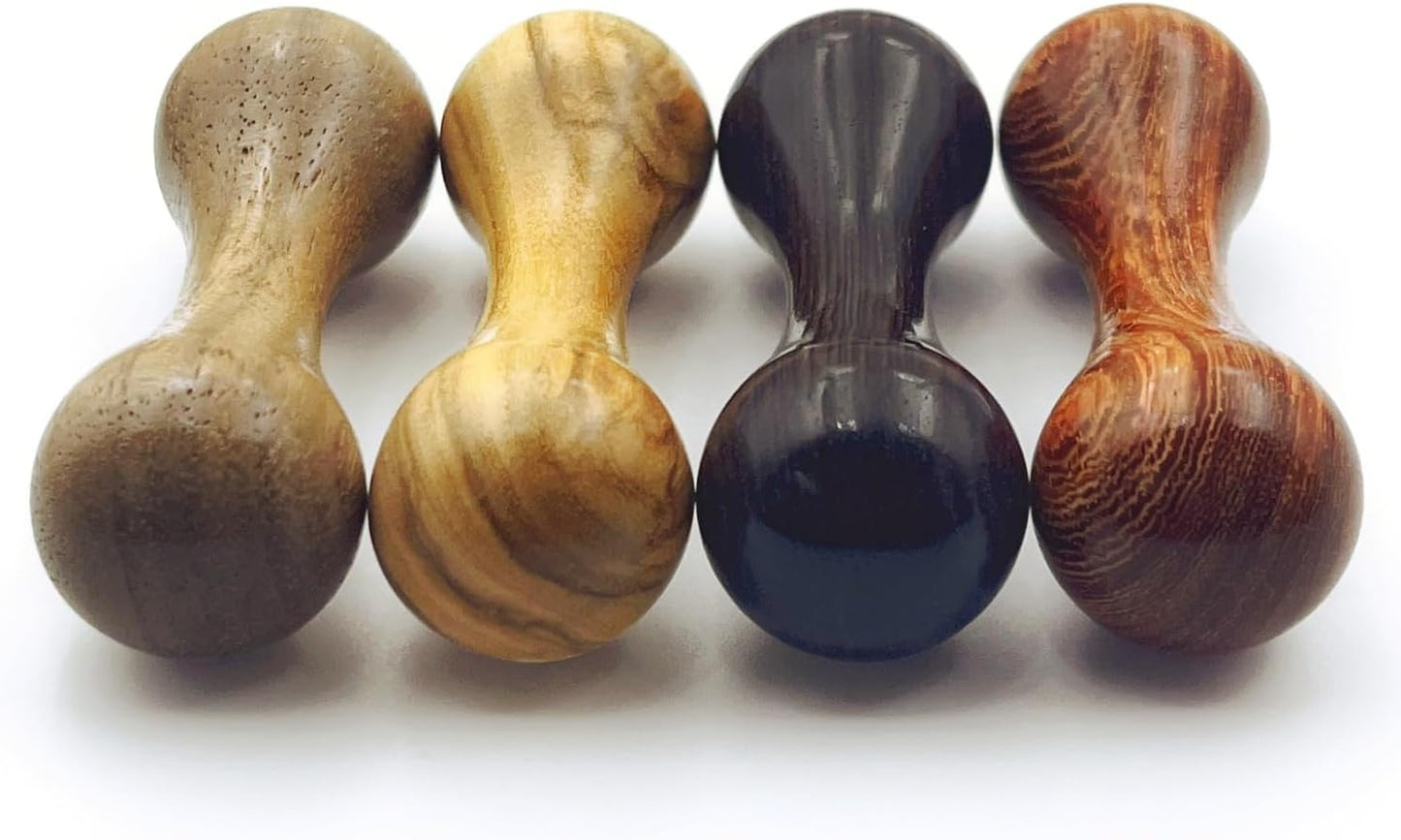 Knucklebone Wooden Bone Toys, Finger Skill Toys, Portable EDC Desktop Fidget Toys, Leisure Toys Suitable for Many Scenes (Walnut)