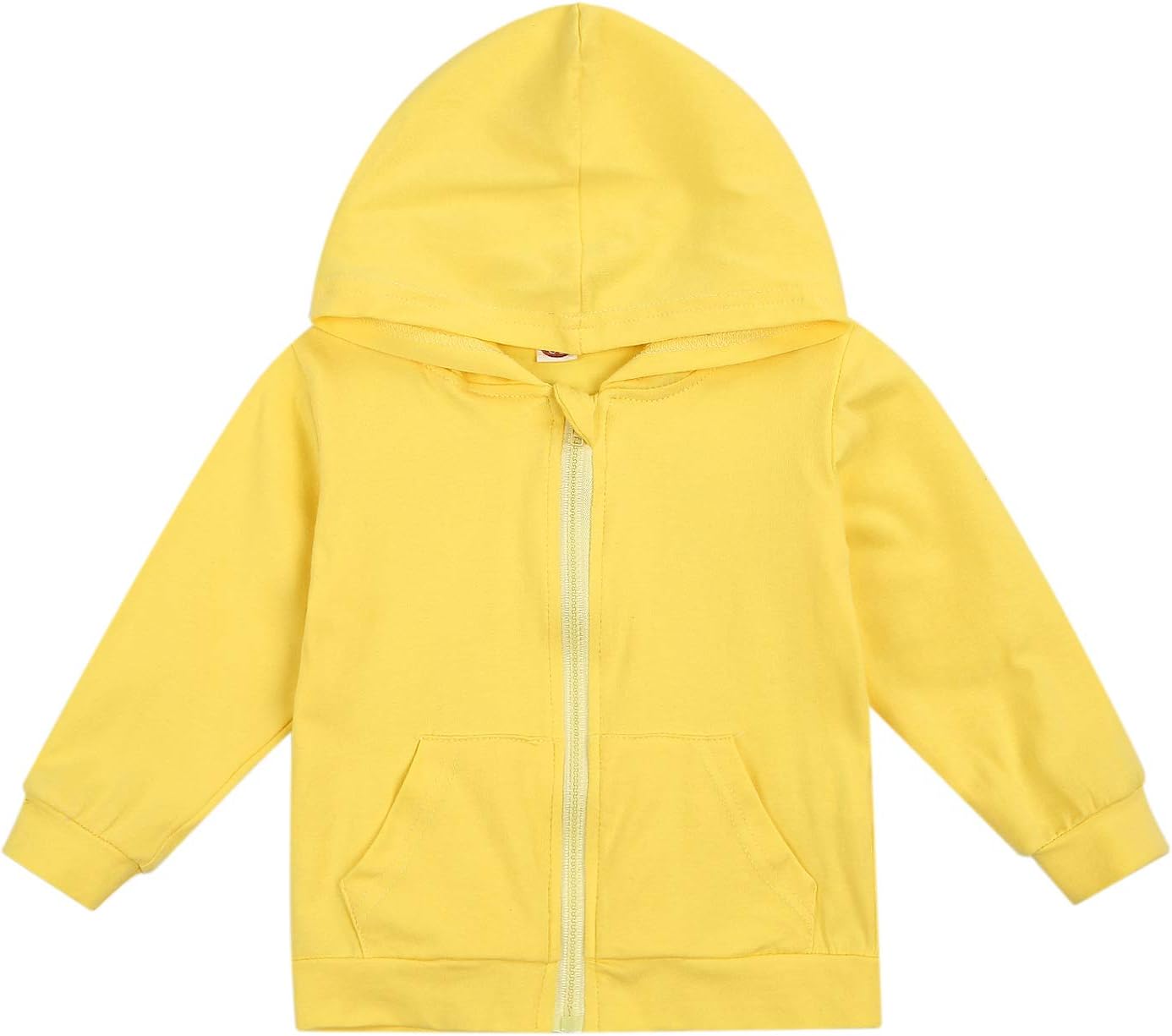 Imcute Baby Zip Up Hoodie, Unisex inflant Toddler Long Sleeve Sweatshirts Lightweight Jacket Hooded Coats Fall Winter Outfits
