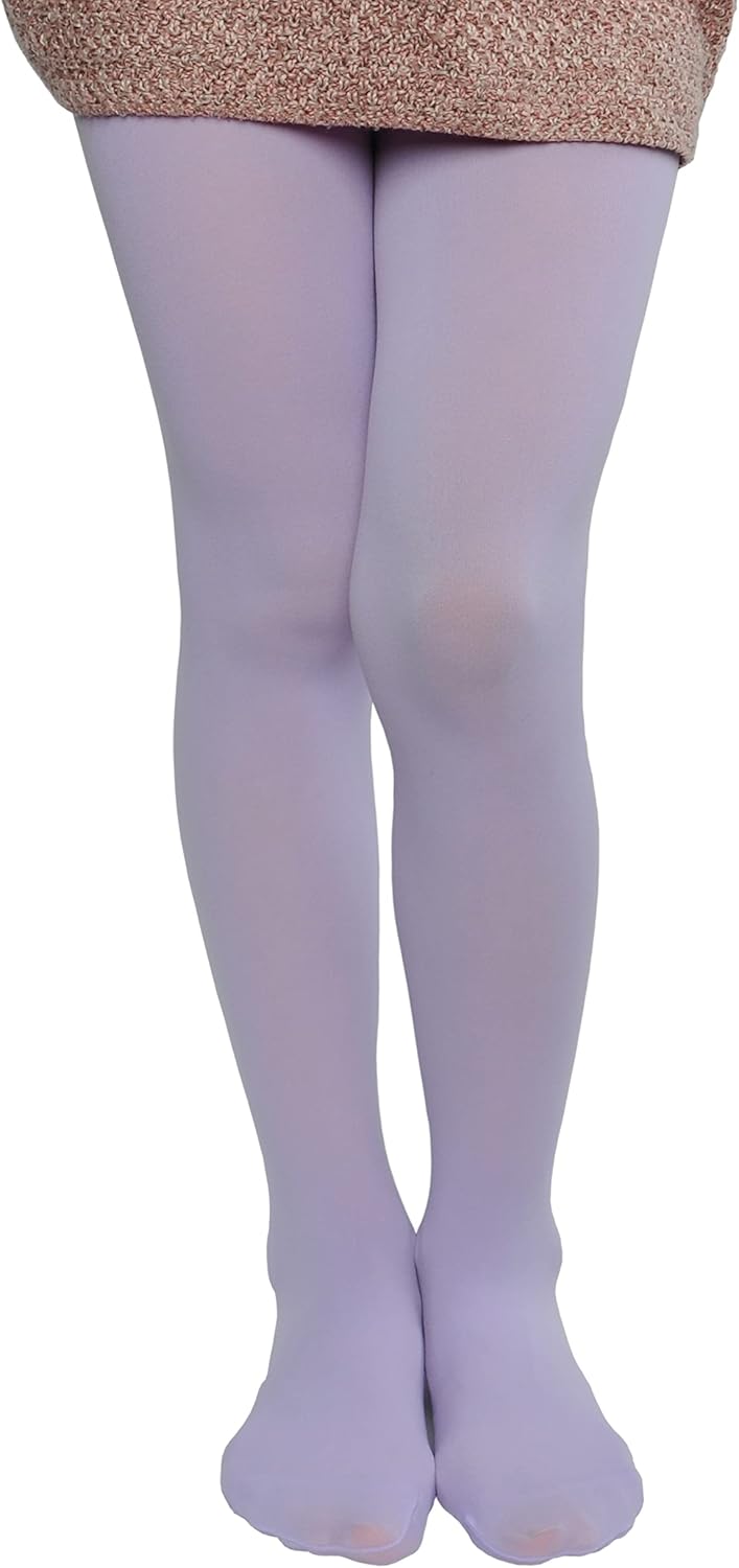 EVERSWE Girls Semi Opaque Footed Tights, Microfiber Tights
