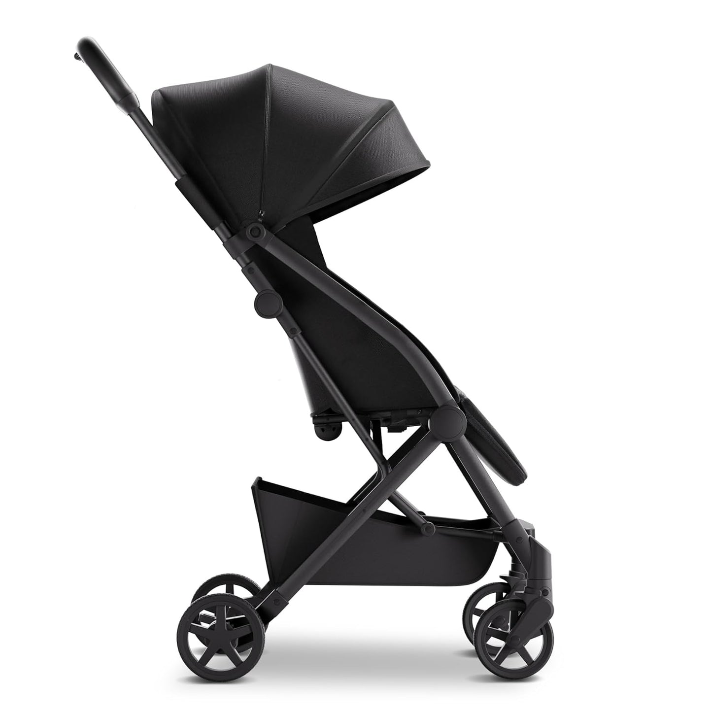 Mompush Lithe V2 Lightweight Travel Stroller, Compact Foldable Baby Stroller with Travel Bag, One-Hand Fold Stroller, Snack Tray, Mechanical Recline Seat, Airplane-Ready, UPF 50+ Canopy & Rain Cover