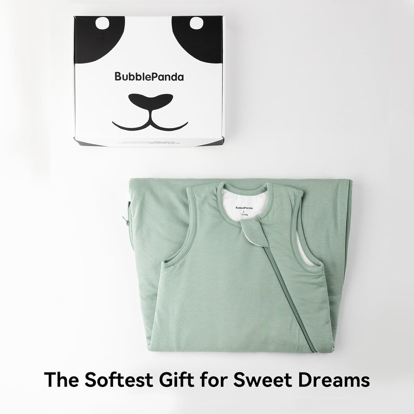 BubblePanda Rayon Made from Bamboo Sleep Sack 0-6 Months 0.5 Tog Soft Newborn Sleep Sack 3-6 Months for Infant Babies 2-Way Zipper Wearable Blanket Baby 0-3 Months