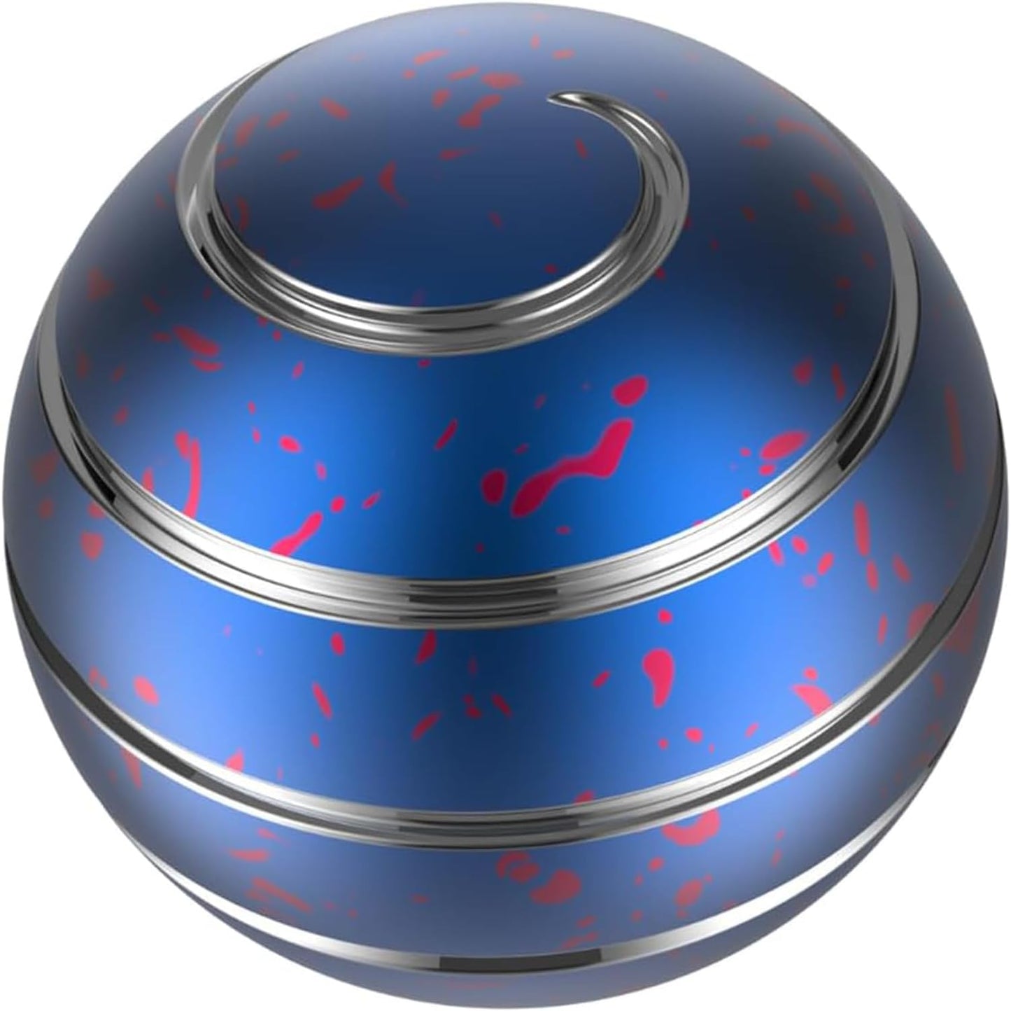 Fidget Toys, 2.17'' Kinetic Desk Toys for Adults, Desk Accessories for Office, Party Favors, Christmas Stocking Stuffers, Easter Basket (55MM, Blue Red)