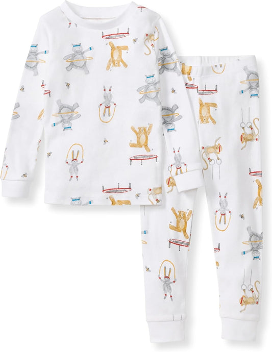 Burt's Bees Baby Boys' 2-Piece Long Sleeve Tee and Pants Organic Cotton Pajama Set