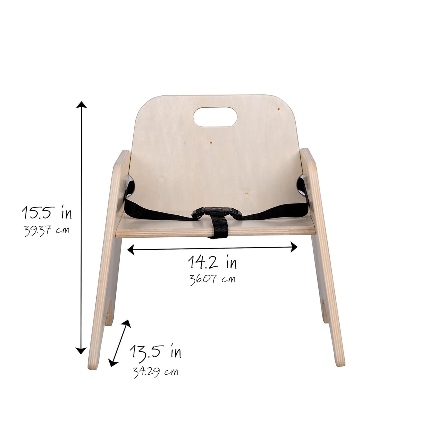 Children’s Factory Toddler Chair with Strap, Baby Activity Seat, Toddler Feeding Chair, 9" H Seat