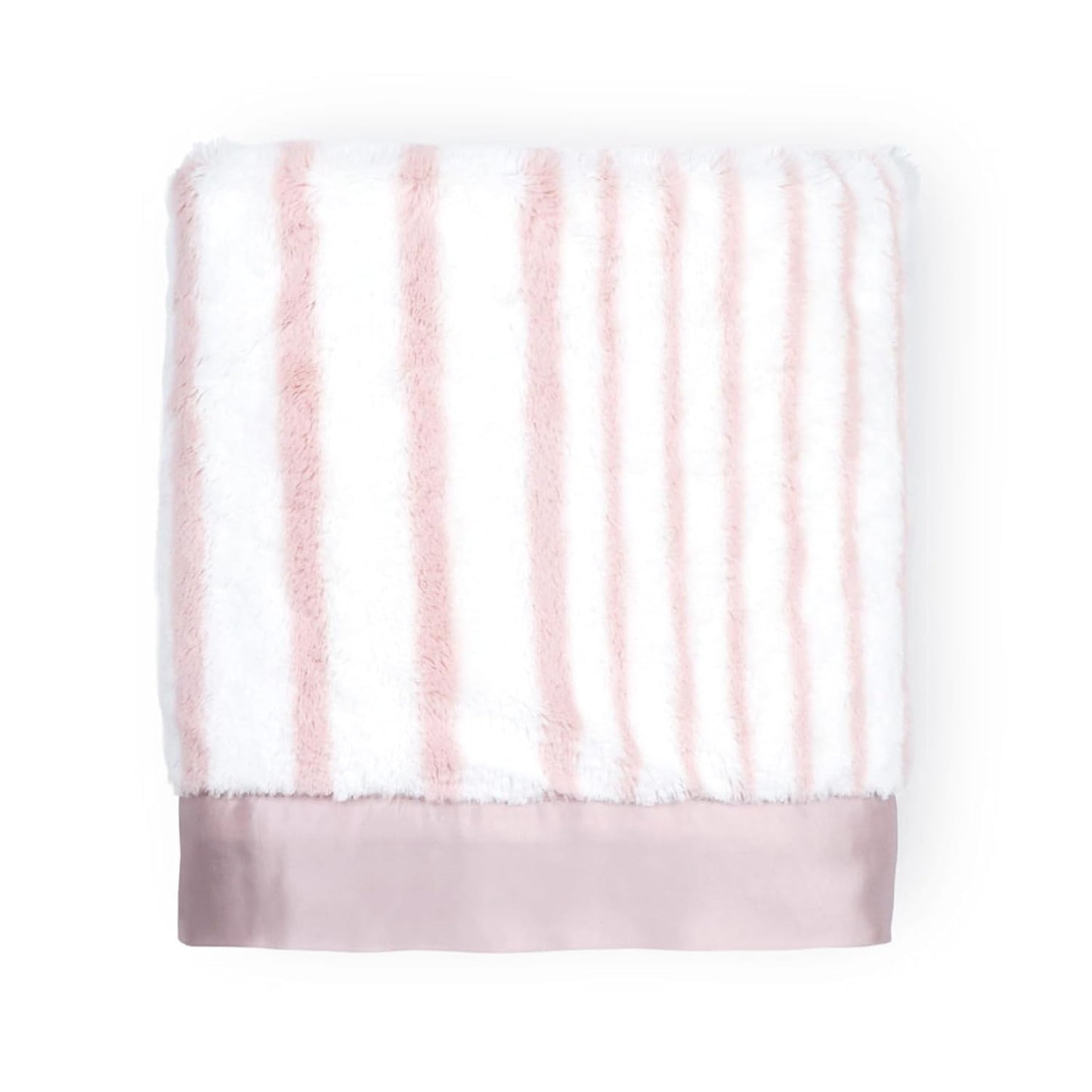 Little Giraffe Baby Blanket - Luxe Soft Blanket with Satin Trim - Baby Stroller Blanket - Newborn Baby Essentials & Baby Gifts - 29"x35" - Strand Dusty Pink