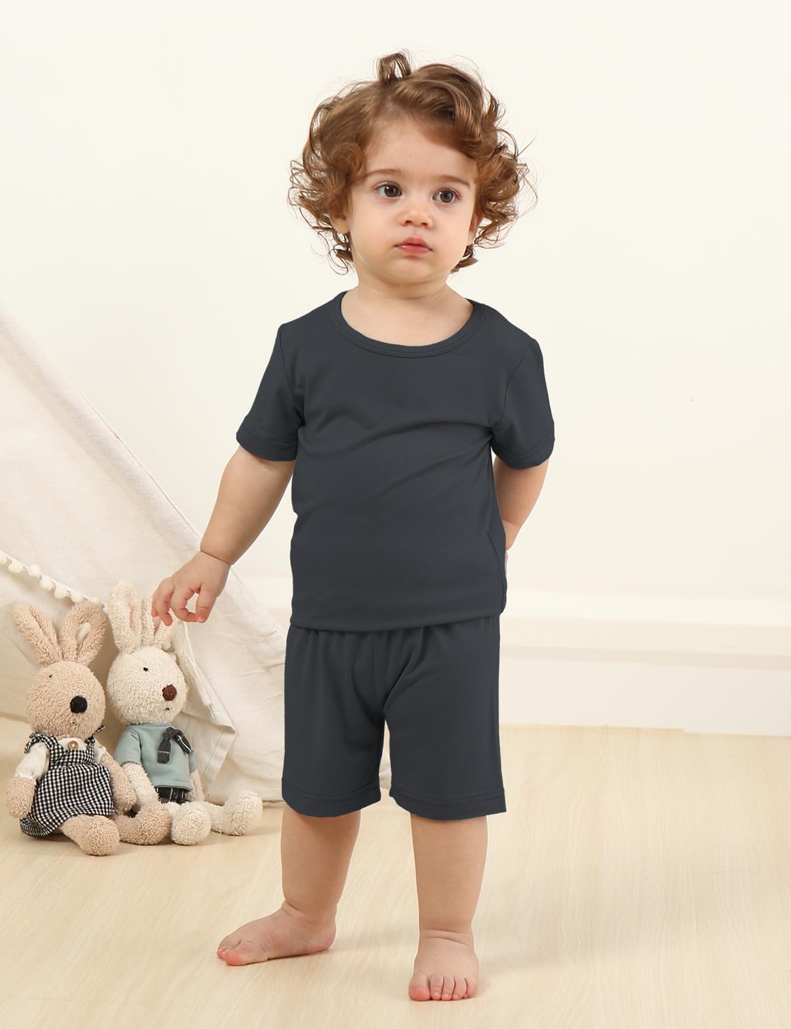 Jimonda Baby Boys Girls Pajama Sets Toddler Sleepwear Cool Jammies 2pcs Viscose from Bamboo PJs 18M-8Y