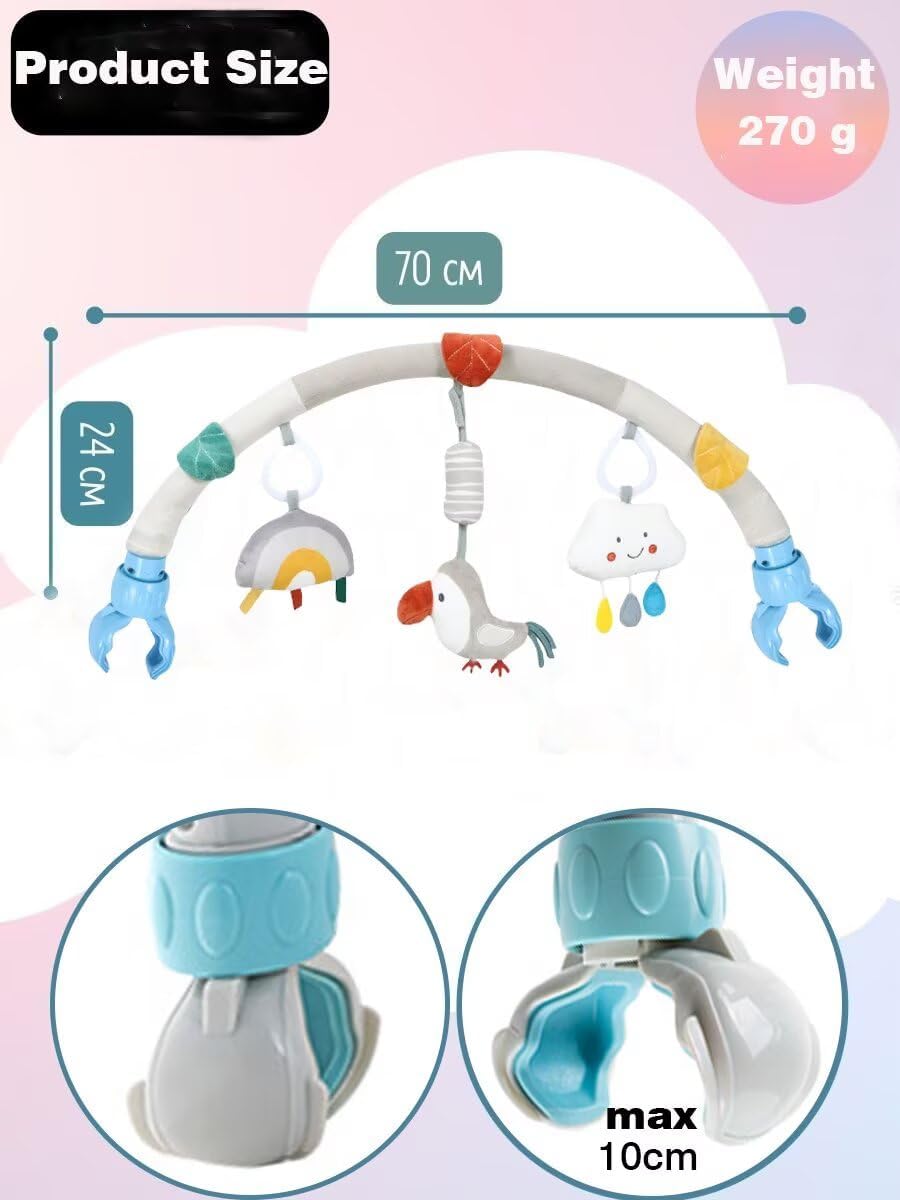 Pau1Hami1ton Baby Stroller Arch Toys, Car Seat Toys,Bouncer Toy Bar.S-19(Bird)