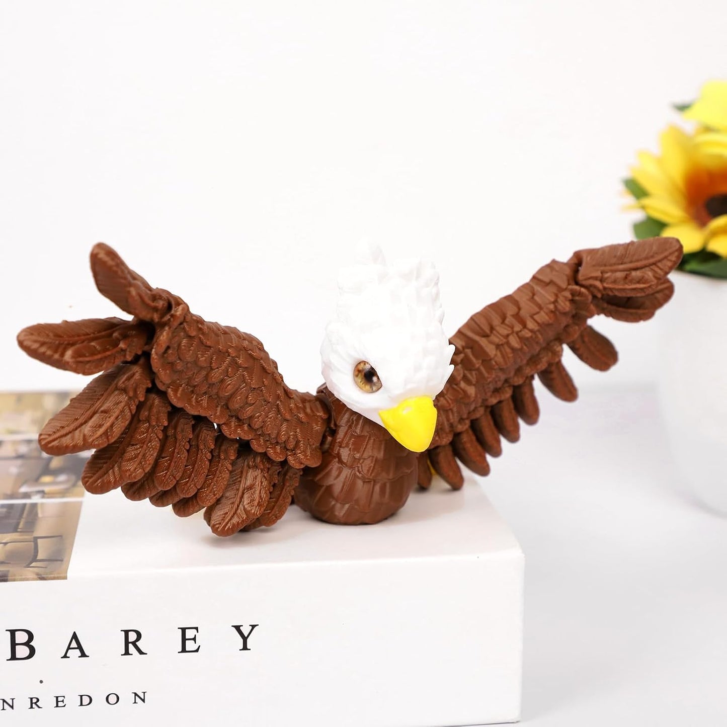 3D Printed Animals Eagle Toy, Eagle Fidget Toy for Autism ADHD 3D Printed Gift DIY Creative Ornament Wings Eagle Toys Home Decor for Christmas Birthday Gifts