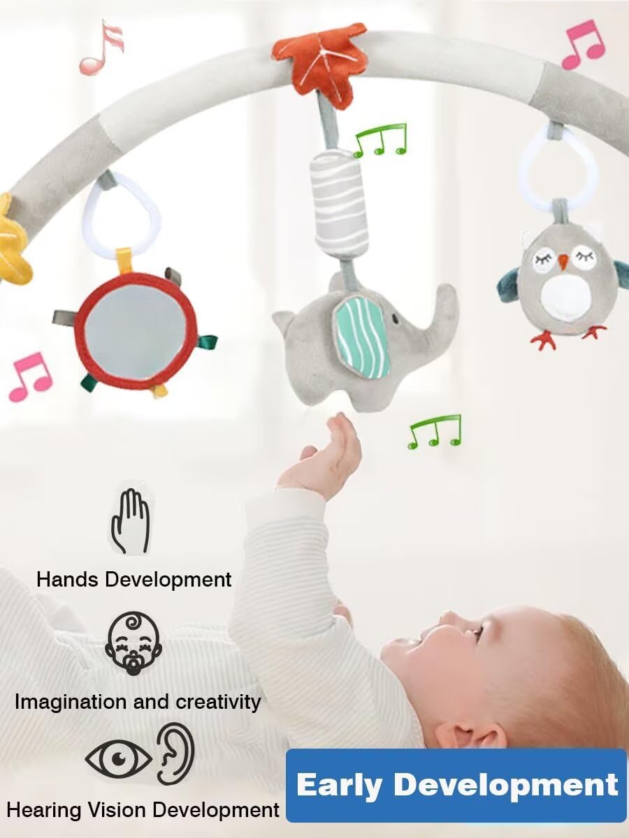 Pau1Hami1ton Baby Stroller Arch Toys, Car Seat Toys,Baby Gifts.S-19(Elephant)
