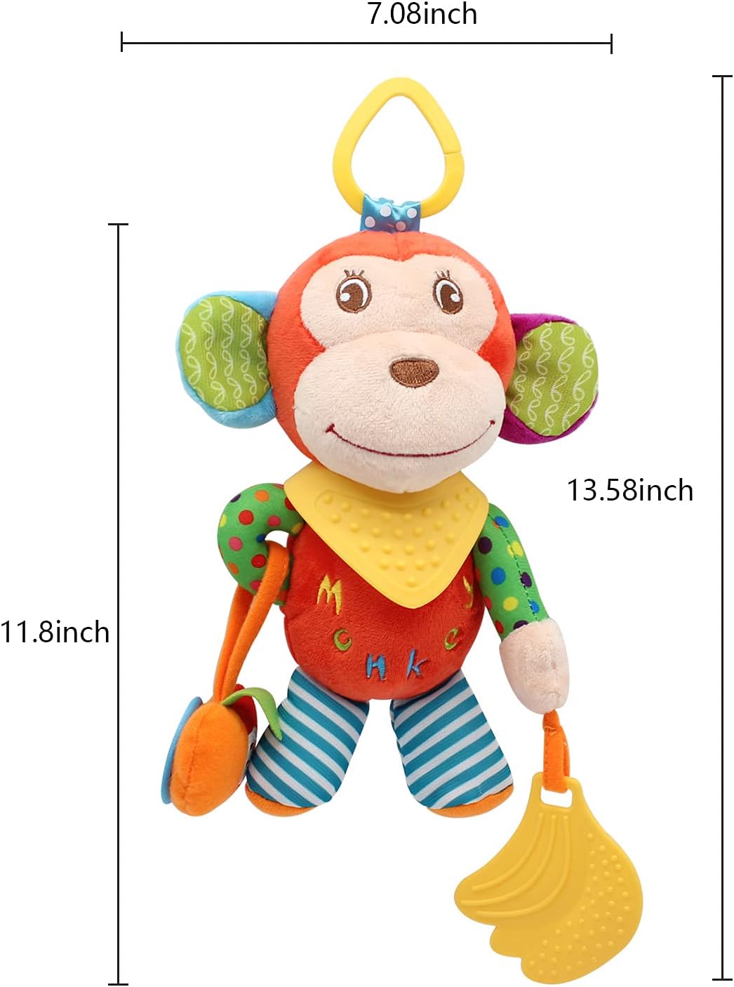 BLOOBLOOMAX Sock rattles for Babies 0-24 Months Baby Animal Foot Finder Educational Toys