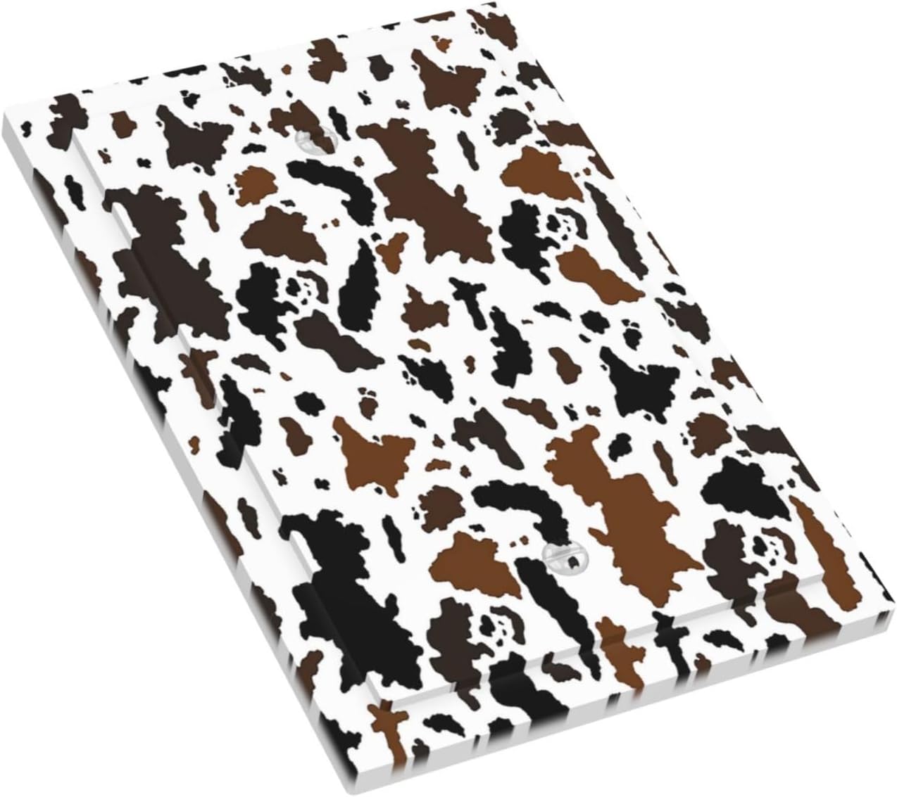 Light Switch Cover Plate Rustic Cowhide Highland Cow Milk Cow 1 Gang No Device Blank Electrical Wall Plates Faceplate Decorative Switch Plate For Farmhouse Home Decor