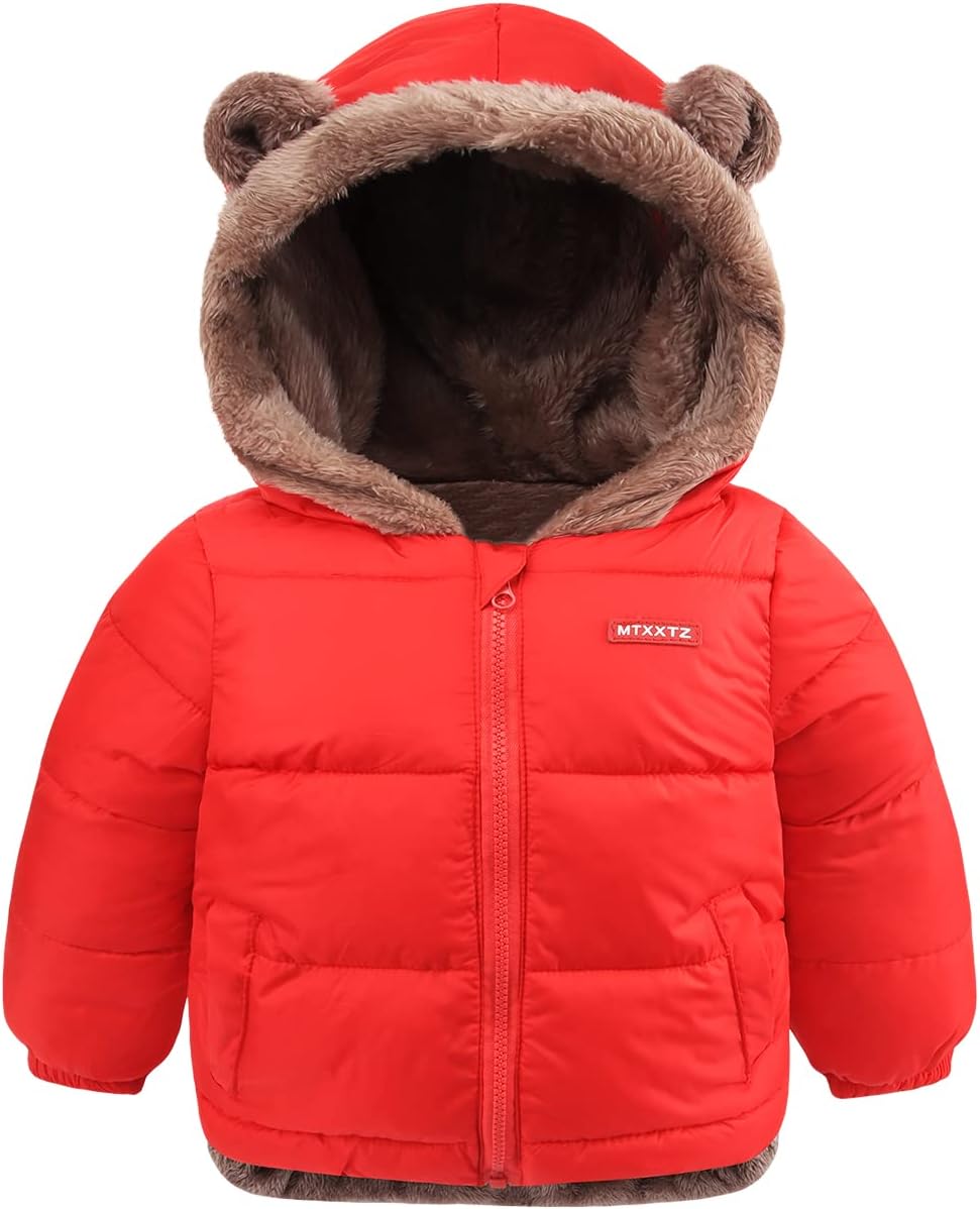 Winter Coat For Baby Boys Girls Fleece Jacket Toddler Clothes
