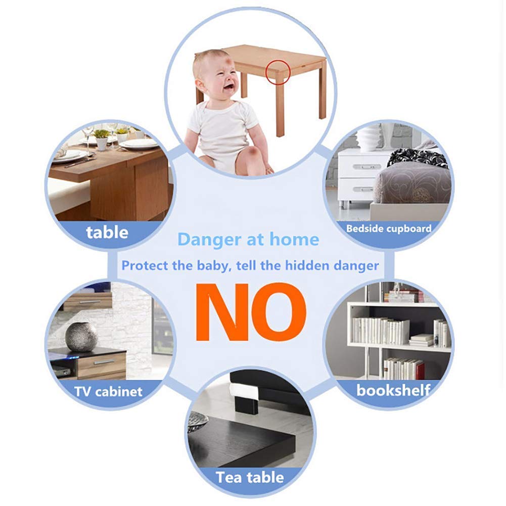 32 Pack Corner Protectors Baby Proofing Corner Guards Edges Safety Bumpers, Clear Table Corner Protector for Furniture, Desks, Chairs, L Shaped