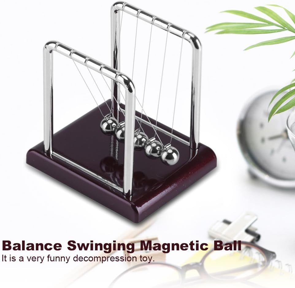 Newton's Cradle, Newton's Cradle Balance, Office Toy Metal Ball, Physics Toy, Teacher Toy, Steel Ball Toy, Metal Ball Pendulum, Balance Pendulum Magnetic Ball, Gift