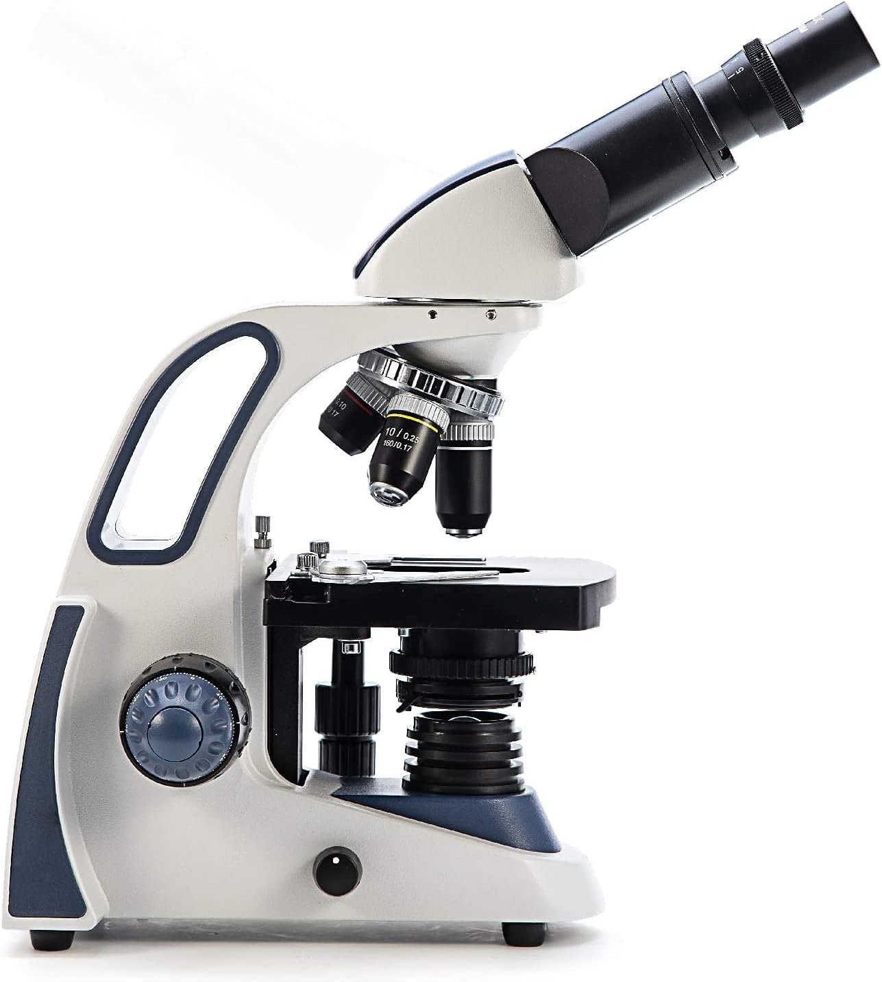 SWIFT SW380B 40X-2500X Magnification, Siedentopf Head, Research-Grade Binocular Compound Lab Microscope with Wide-Field 10X and 25X Eyepieces, Mechanical Stage, Ultra-Precise Focusing