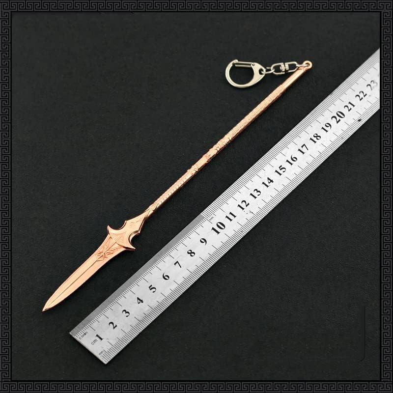 God of War Ragnarök Kratos Action Figures Game Toys Collection Keychain Desk Decoration Backpack Pendant Gift (Odin's Gungnir)