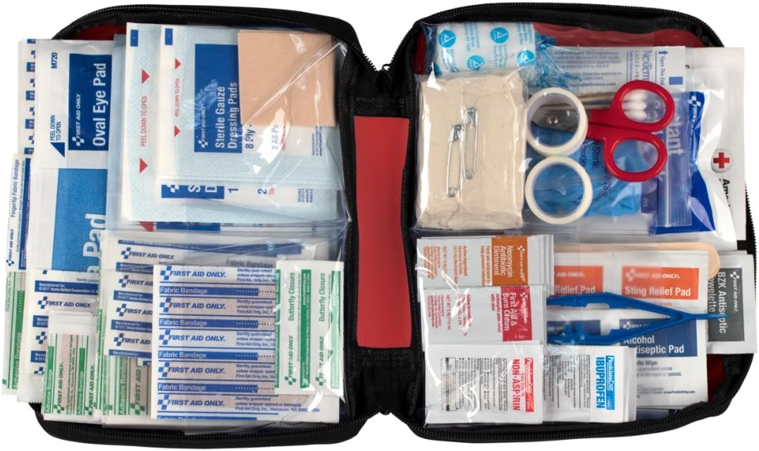 First Aid Only 313 Piece Home & Go Emergency First Aid Kit (91081)