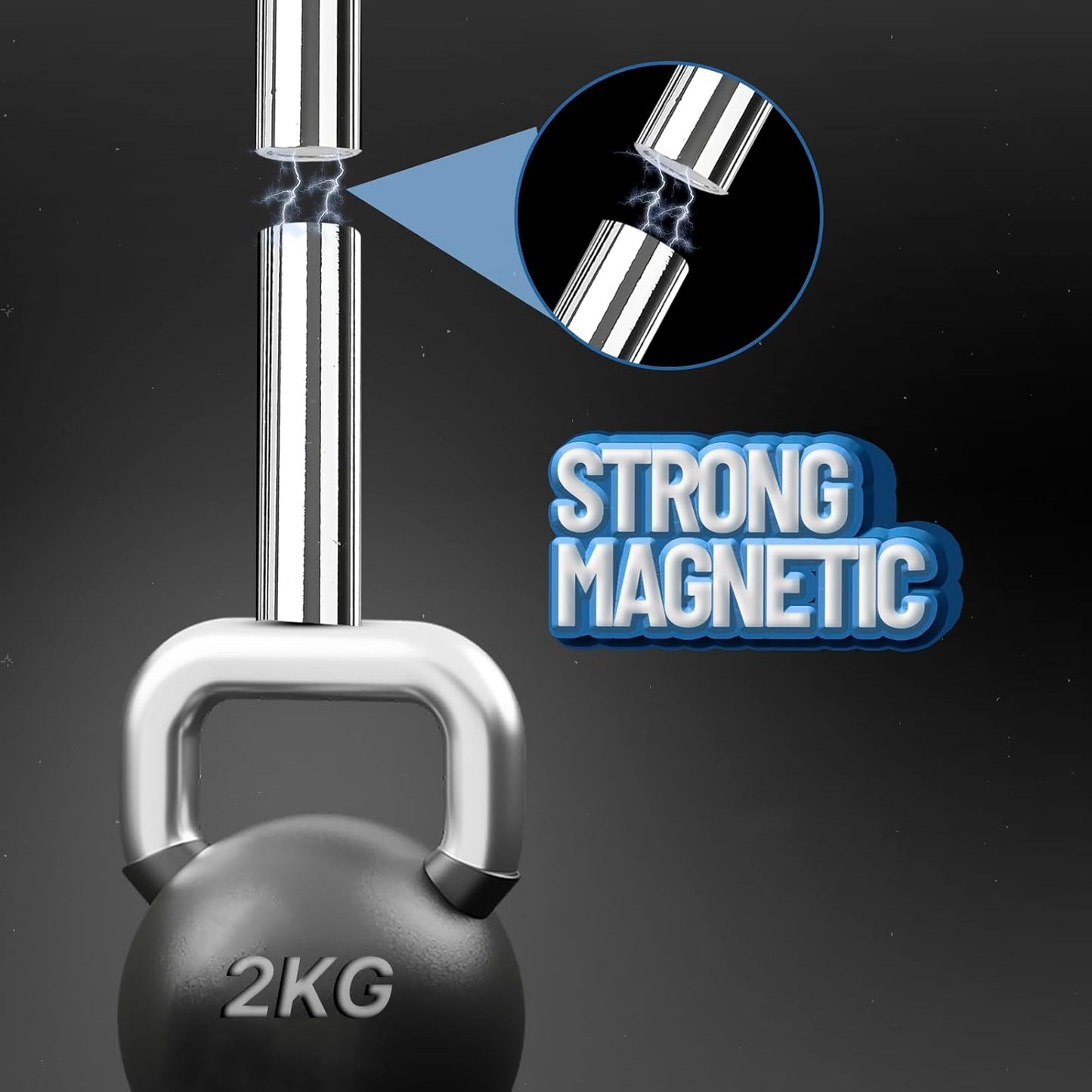 Magnetic Fidget Sticks Toys for Adults 4PCS, Metal Magnet Fidget Spinner Desk Toys Cool Gadget ADHD Anxiety Item EDC Stress Relief Figette Toy Stocking Stuffers Gift for Men Teen Boy