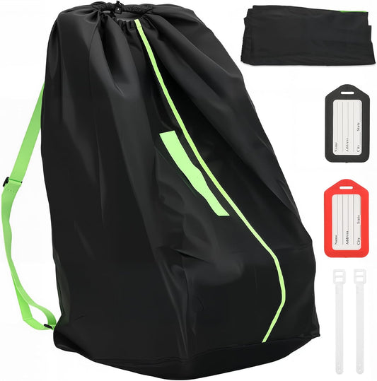 Car Seat Travel Bag for Airplane: Carseat Bags for Air Travel, Waterproof Durable Carrier Cover for Infant & Toddler Car Seats,Portable Carseat Cover with Shoulder Straps and 2 Luggage Tags
