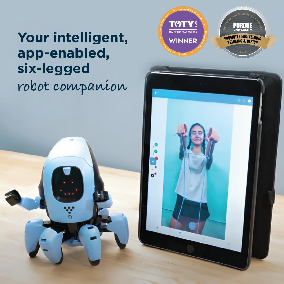 Thames & Kosmos Kai: The Artificial Intelligence Robot | Explore Machine Learning | Build an Innovative Smart Robot & Experiment with AI | App-Enabled for iOS & Android | Intro to AI for Kids