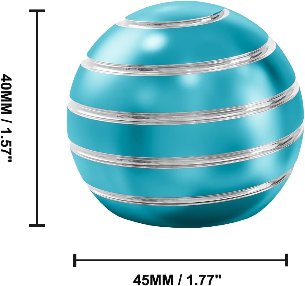 Fidget Toys Adults, 1.77" Kinetic Desk Toys, Desk Toys and Gadgets for Office for Adults, Kinetic Fidget Spinners for Stocking Stuffers, Party Favors Kids (1.77", Light Blue)