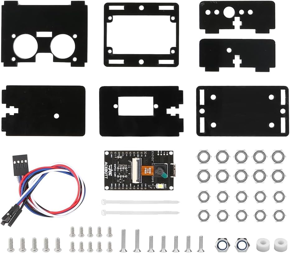 3MP Camera Expansion Pack Smart Car Starter Kit, Robotics Kit for Kids Ages 8-12 12-16, STEM Toys Coding Robot Kit for Teens & Adults(QD002)