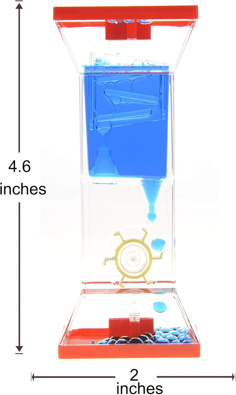 PowerTRC Liquid Motion Bubbler Sensory Toy, Fidget Toy for Desk Tops | Calming and Relaxing ADHD, Anxiety, and Autism Toy for Kids and Adults