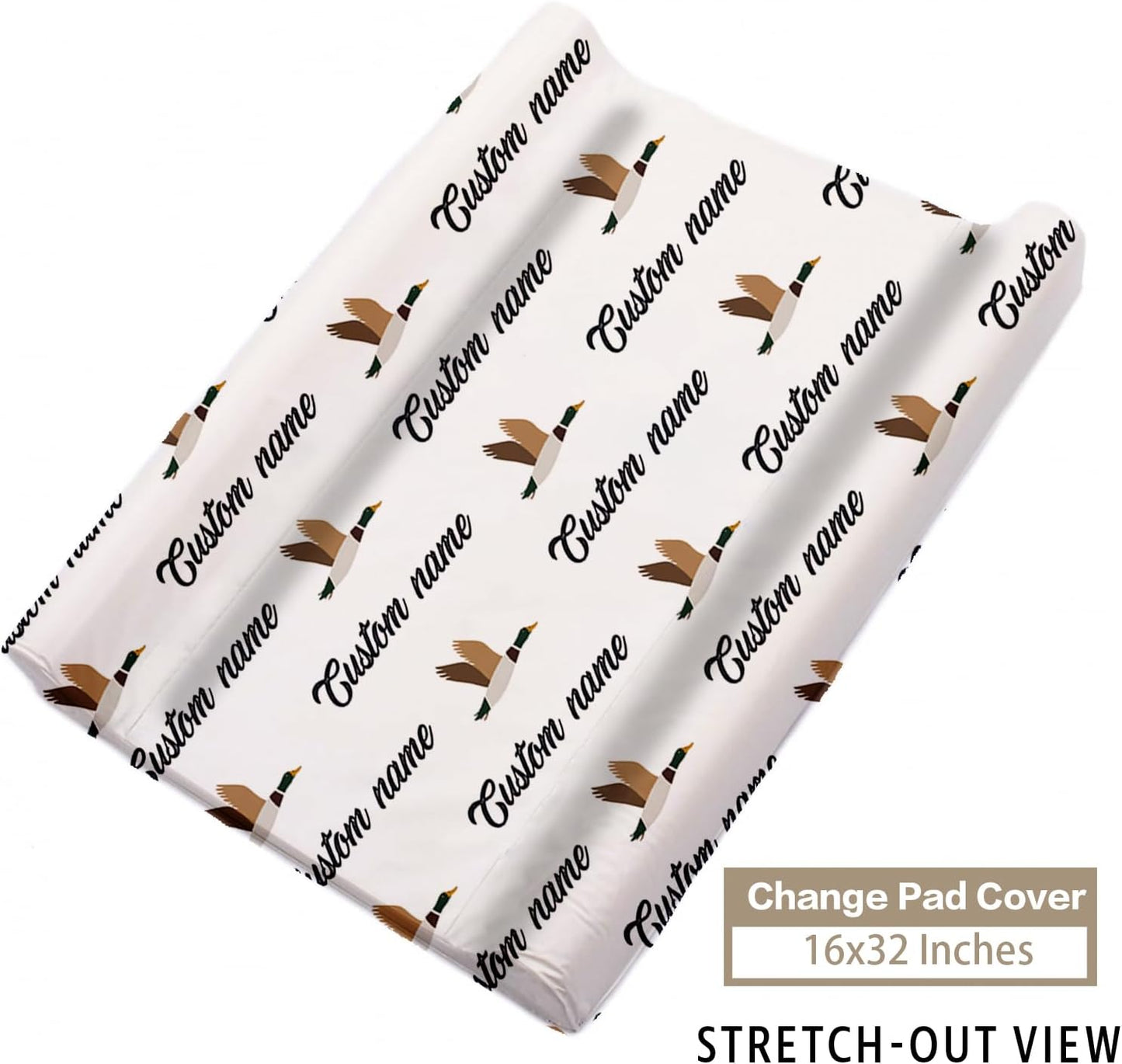 Custom Name Crib Bedding Set - Orange Sika Deer Pattern, Personalized Nursery Bedding 3-Piece Set– Soft Blanket, Fitted Sheet, Changing Pad Cover – for Newborns Girls Nursery Gifts