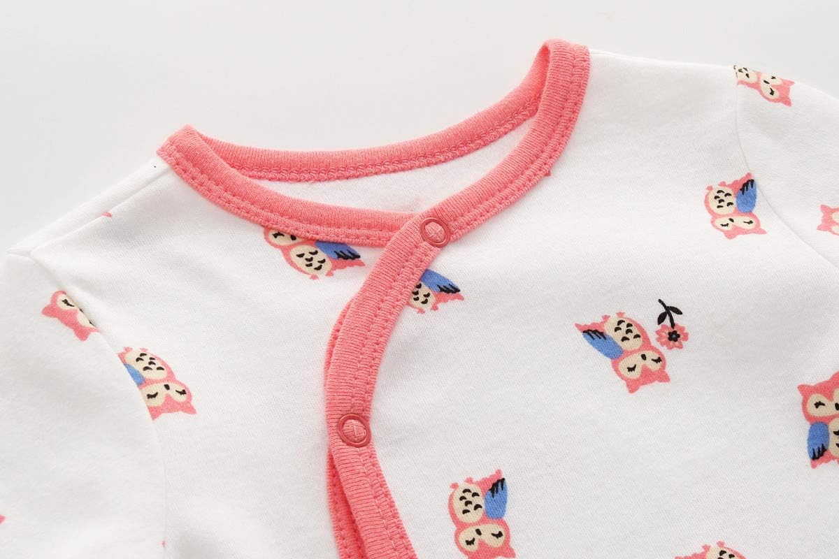 Kiddiezoom Baby and Toddler Boys'Snug Fit Footed One-Piece Romper Jumpsuit Cotton Cotton Footed Outfit