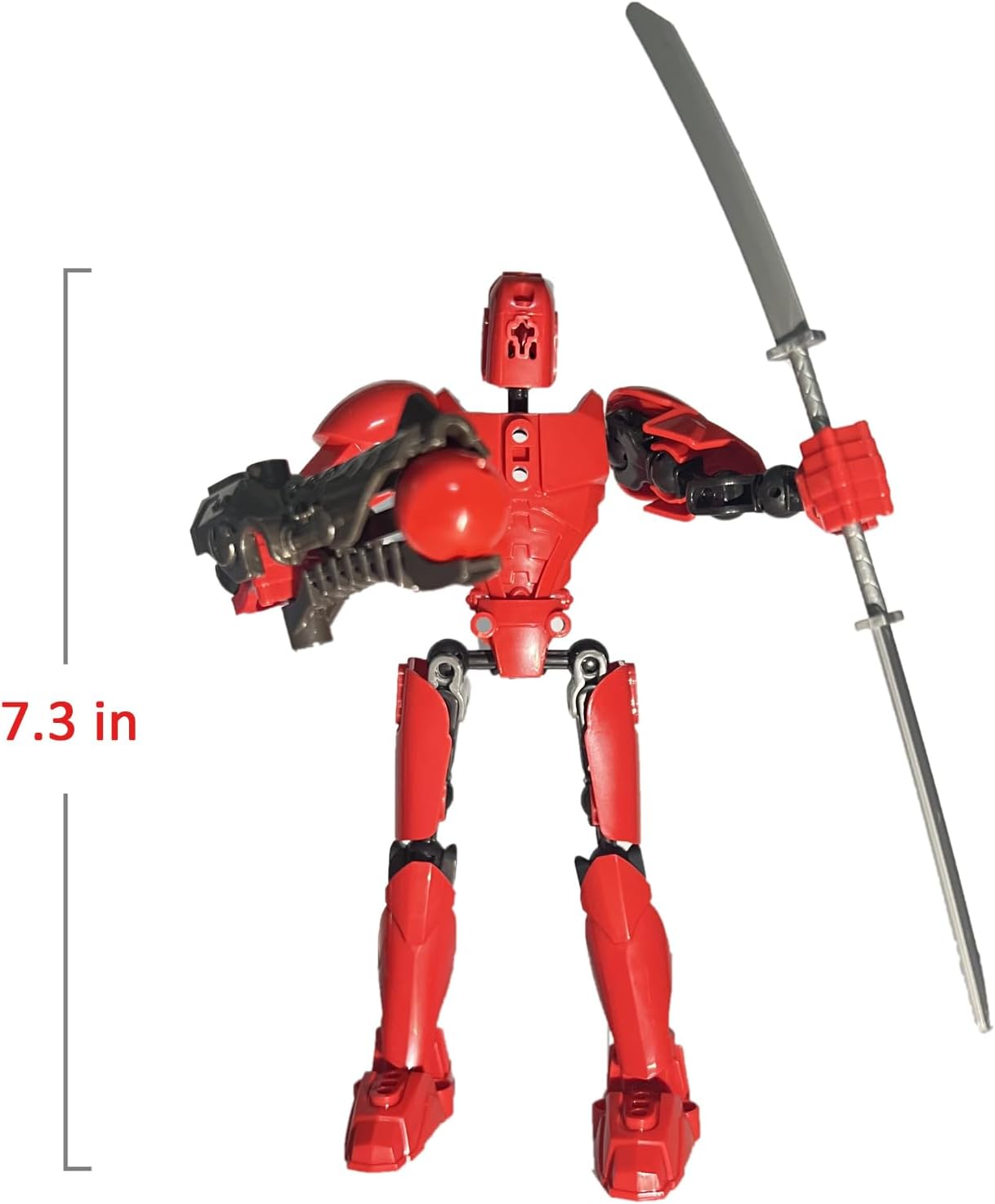Titan 13 Action Figure, T13 Action Figures 3D Printed Multi-Jointed Movable, Nova 13 Action Figure Lucky 13 Action Figure Dummy 13 Action Figure, Game Gifts Valentines Gifts (New Red)
