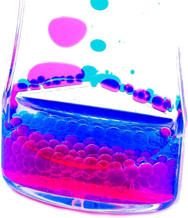 YUE MOTION Liquid Motion Bubbler - Calming Toys for Kids and Adults - Liquid Hourglass - Handheld Oil Timer - Sensory Toys for Autism, Anxiety