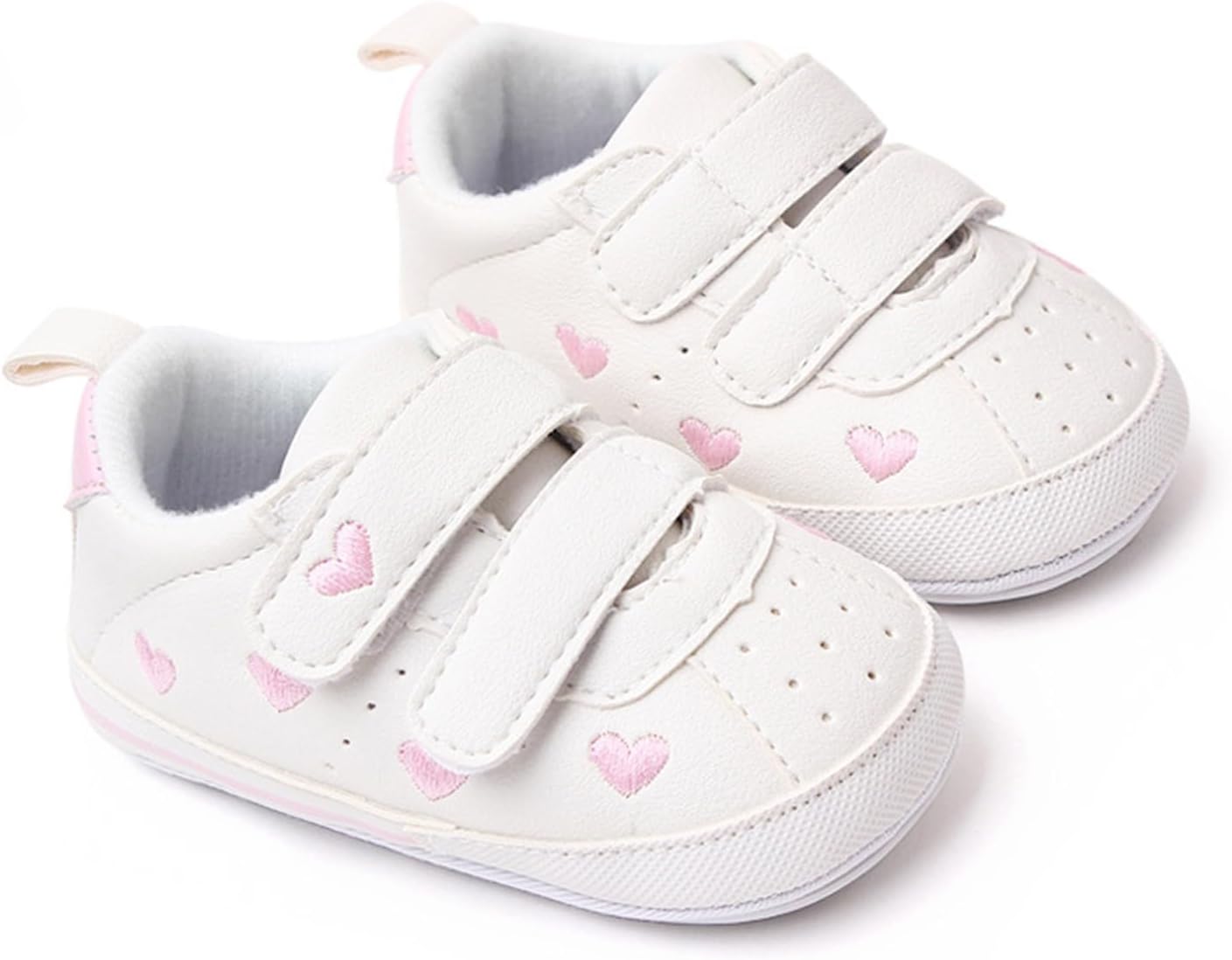 SOFMUO Baby Boys Girls High Top Ankle PU Leather Sneakers Soft Rubber Sole Infant Moccasins Newborn Oxford Loafers Anti-Slip Toddler Wedding Uniform Dress Shoes