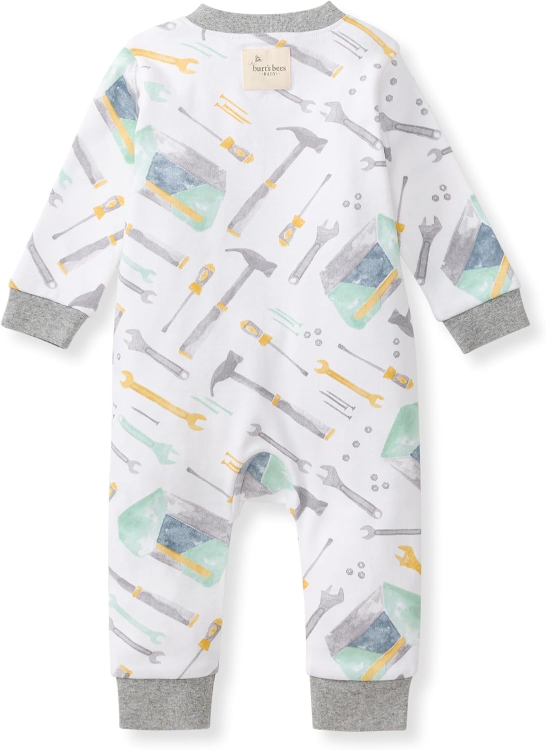 Burt's Bees Baby baby-boys Sleep and Play Pjs, 100% Organic Cotton One-piece Zip Front Footless Romper Jumpsuit Pajamas