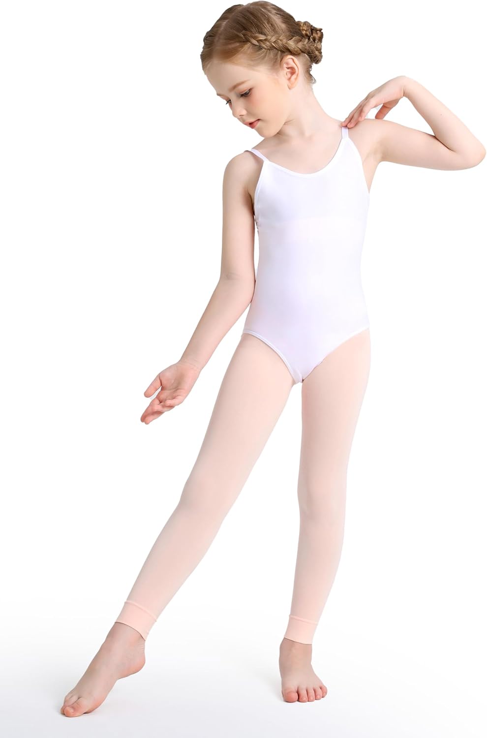 Girls Tights for Ballet Dance School Students Super Soft Stockings Leggings (Toddler/Kids)