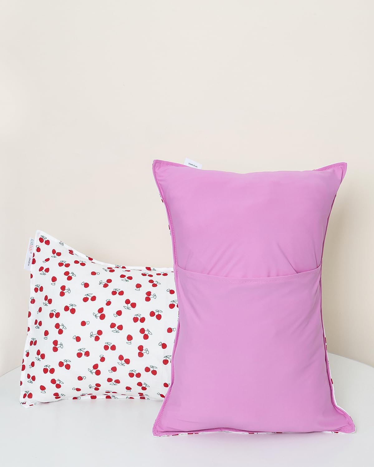 ALVABABY Toddler Pillowcases 2 Pack Muslin Cotton&Stretchy Kids Pillow Cover Fit 13"x 18" or 12"x16" Envelope for Girl Boy Sleepy Travel 2TPMN01A