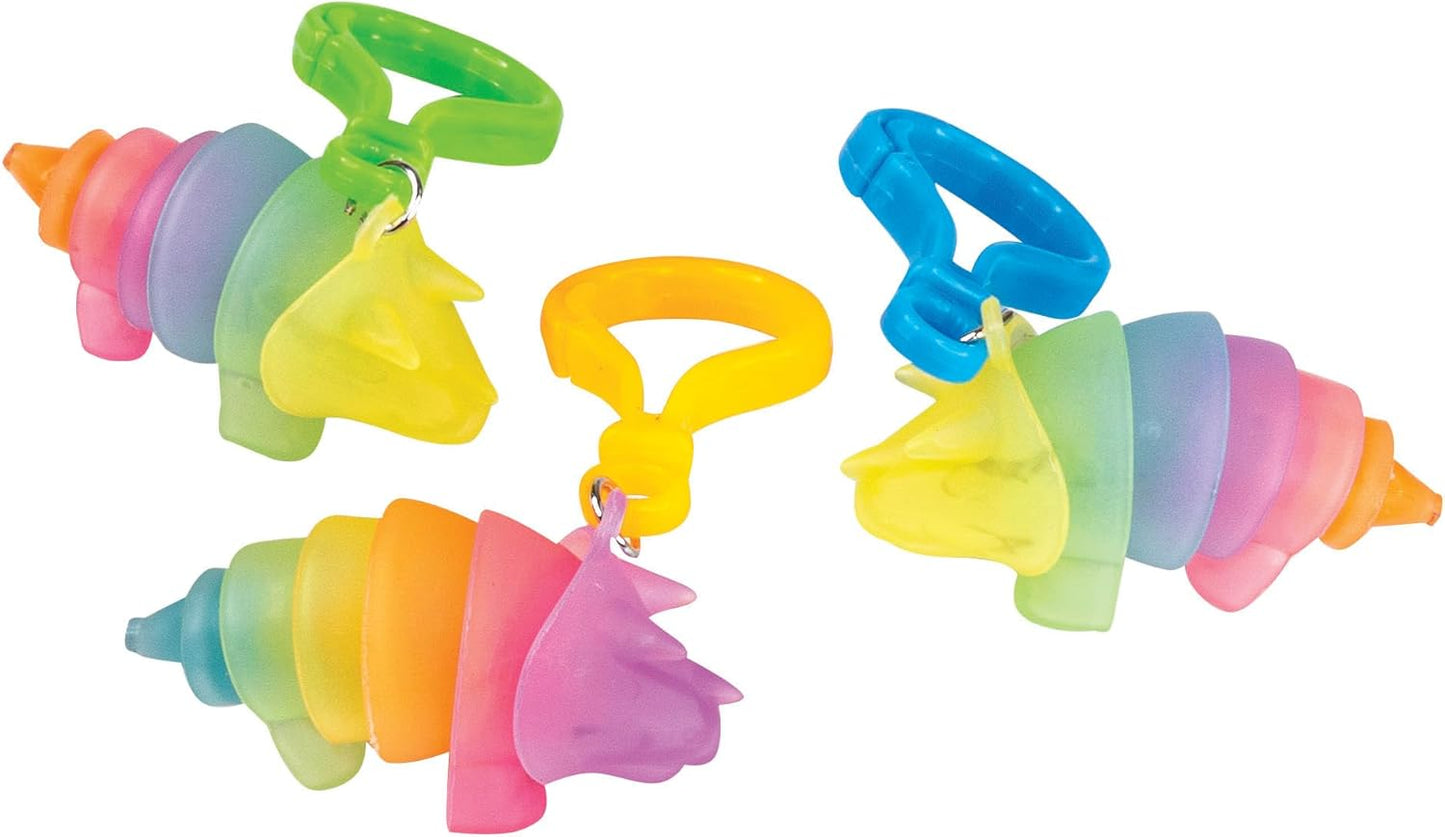 Raymond Geddes Glow in The Dark Dinosaur Fidget Toys (Set of 24) - Fun Toy Dinosaurs - Ideal Backpack Buddy Keychain Toys