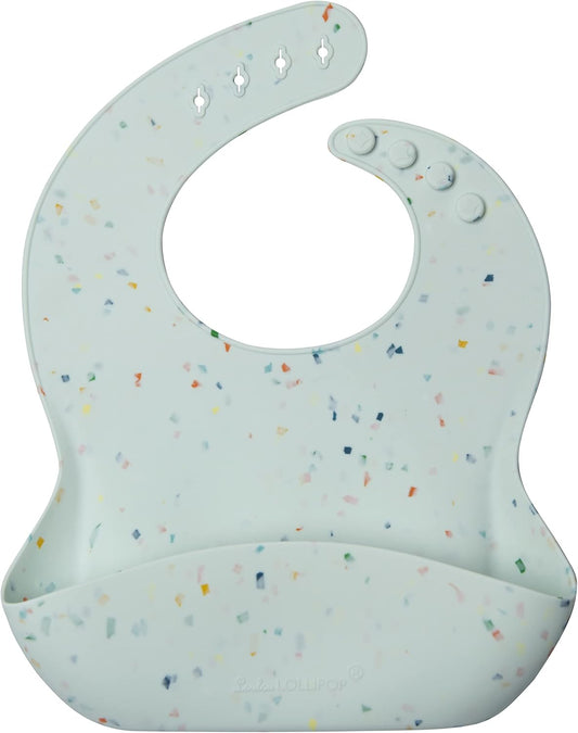 Loulou Lollipop Soft, Waterproof Silicone Feeding Bib for Babies and Toddlers