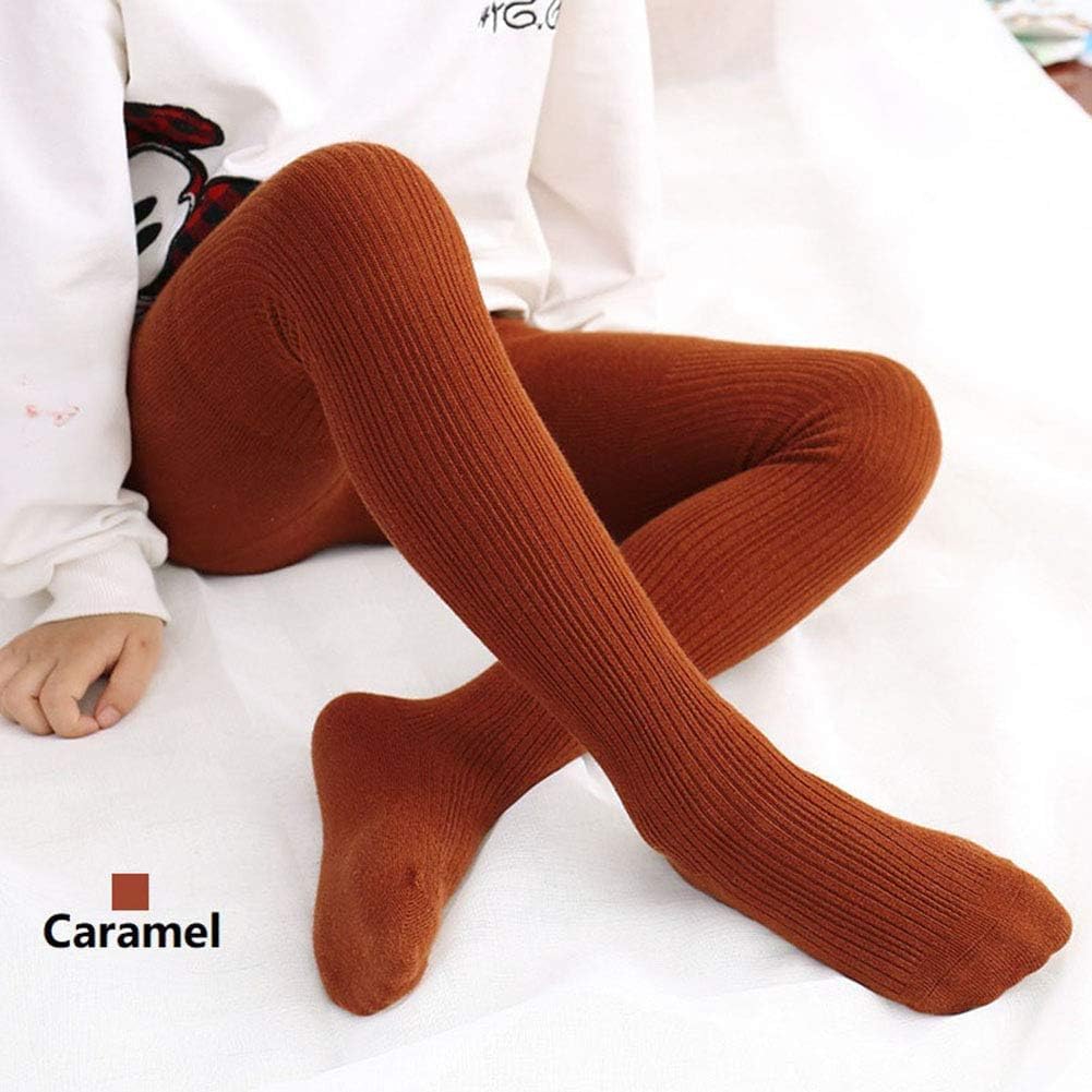 CHUNG Toddler Little Girls Cotton Tights Footed Thick Winter Cable Knit Legging Pantyhose Stocking