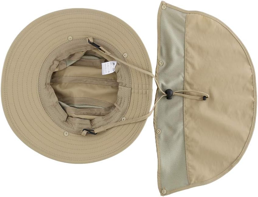 Home Prefer UPF 50+ Boys Sun Hat with Neck Flap Wide Brim Summer Beach Bucket Hat for Boys Girls Toddler Kids Safari Hat